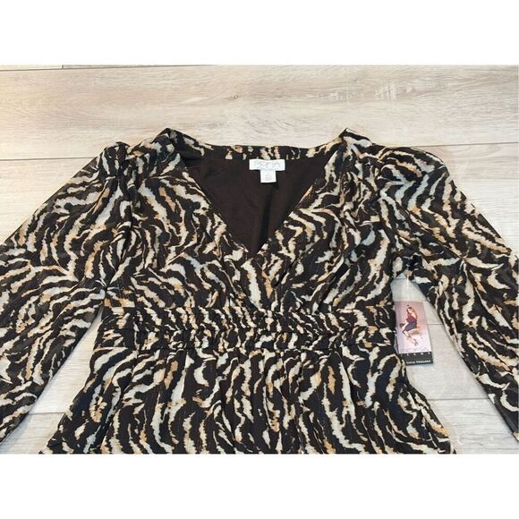 Sofia Vergara animal print maxi/midi dress size S - Picture 2 of 13